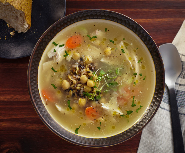Chicken Soup with Ancient Grains