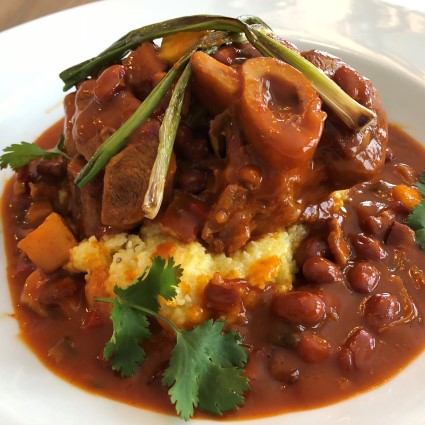 Veal Osso Bucco Al Pastor with Tamale