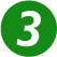 number 3 green circle