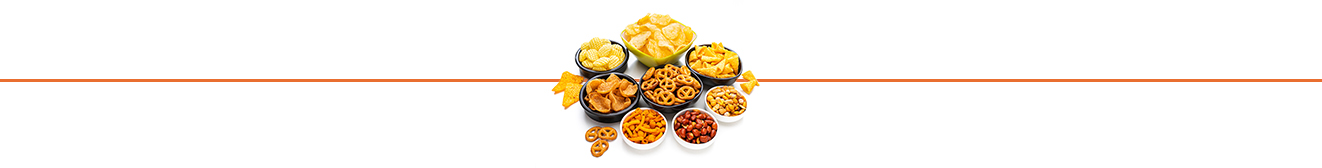 Assorted Snack Foods in Bowls