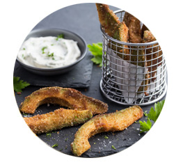 Dill Pickled Avocado Fries