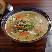 Hearty Chicken Soup with Ancient Grains