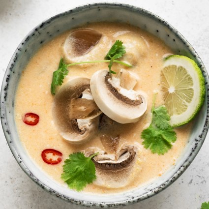 Butternut Squash Dumplings Truffled Pho Broth