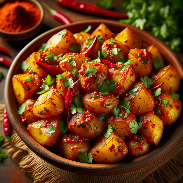 Batata Nu Shaak (Spicy Potatoes)