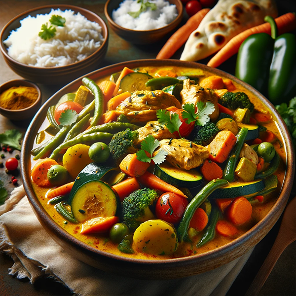 Chicken and Vegetable Coconut Curry Stew