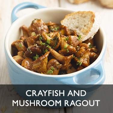 Crayfish and Mushroom Ragout