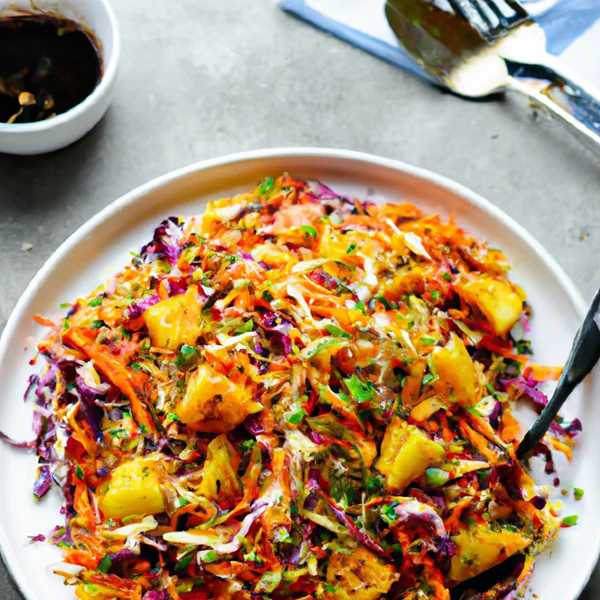 Harissa fruit slaw